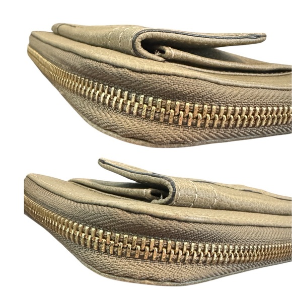 Authentic Chloé Tan Calfskin Paraty Flap Zip Wallet - Picture 8 of 16